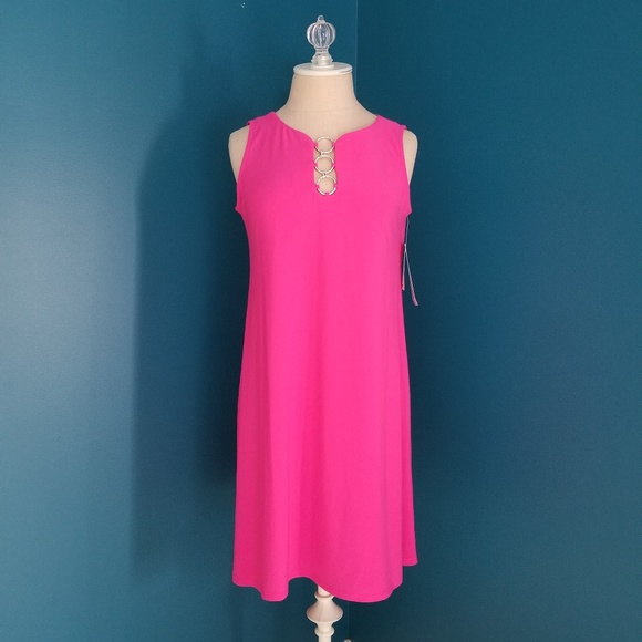 bright pink summer dress